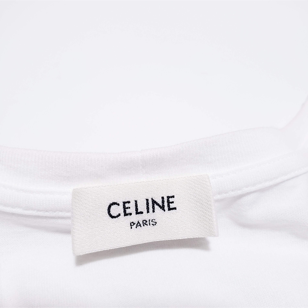 CELINE セリーヌ ロゴプリントTシャツ 半袖 ホワイト 2X314916G