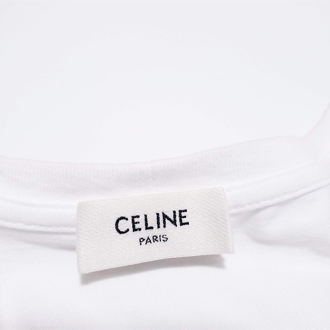 celine(セリーヌ)のCELINE セリーヌ ロゴプリントTシャツ 半袖 ホワイト 2X314916G レディースのトップス(Tシャツ(半袖/袖なし))の商品写真