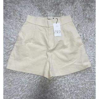 ザラ(ZARA)のリネン　バミューダパンツ(ハーフパンツ)