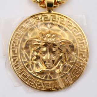 Gianni Versace ジャンニ ヴェルサーチ ネックレス DG14703 DMT1 メタル ゴールド メデューサ メダリオン ペンダント  【本物保証】