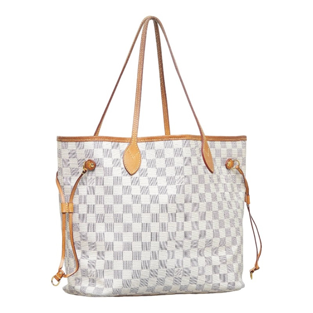 ルイ ヴィトン ダミエ アズール ネヴァーフルMM トートバッグ ショルダーバッグ N51107 PVC レディース LOUIS VUITTON 【222-05898】