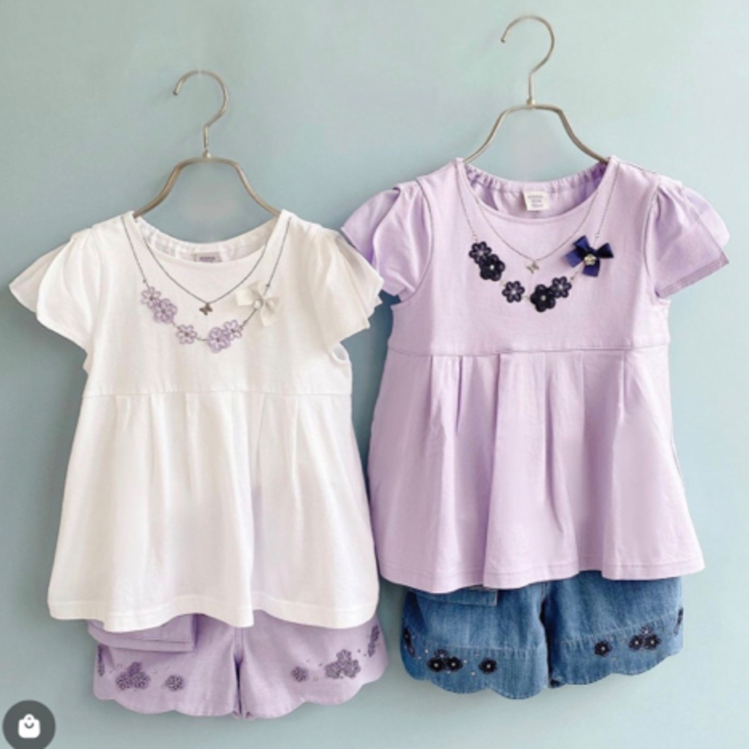 ANNA SUI mini(アナスイミニ)のANNA SUImini 150【極美品】♡ネックレス刺繍♡ キッズ/ベビー/マタニティのキッズ服女の子用(90cm~)(Tシャツ/カットソー)の商品写真