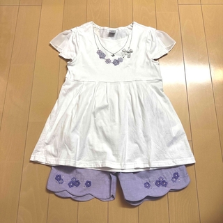 アナスイミニ(ANNA SUI mini)のANNA SUImini 150【極美品】♡ネックレス刺繍♡(Tシャツ/カットソー)
