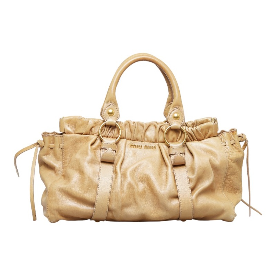 miumiu - ミュウミュウ ハンドバッグ ショルダーバッグ 2WAY レザー