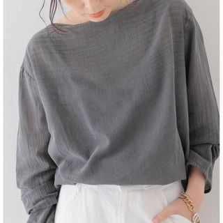 プラージュ(Plage)の値下げ☆今期！プラージュ☆セイヒンカコウSHEERブラウス☆美品(シャツ/ブラウス(長袖/七分))