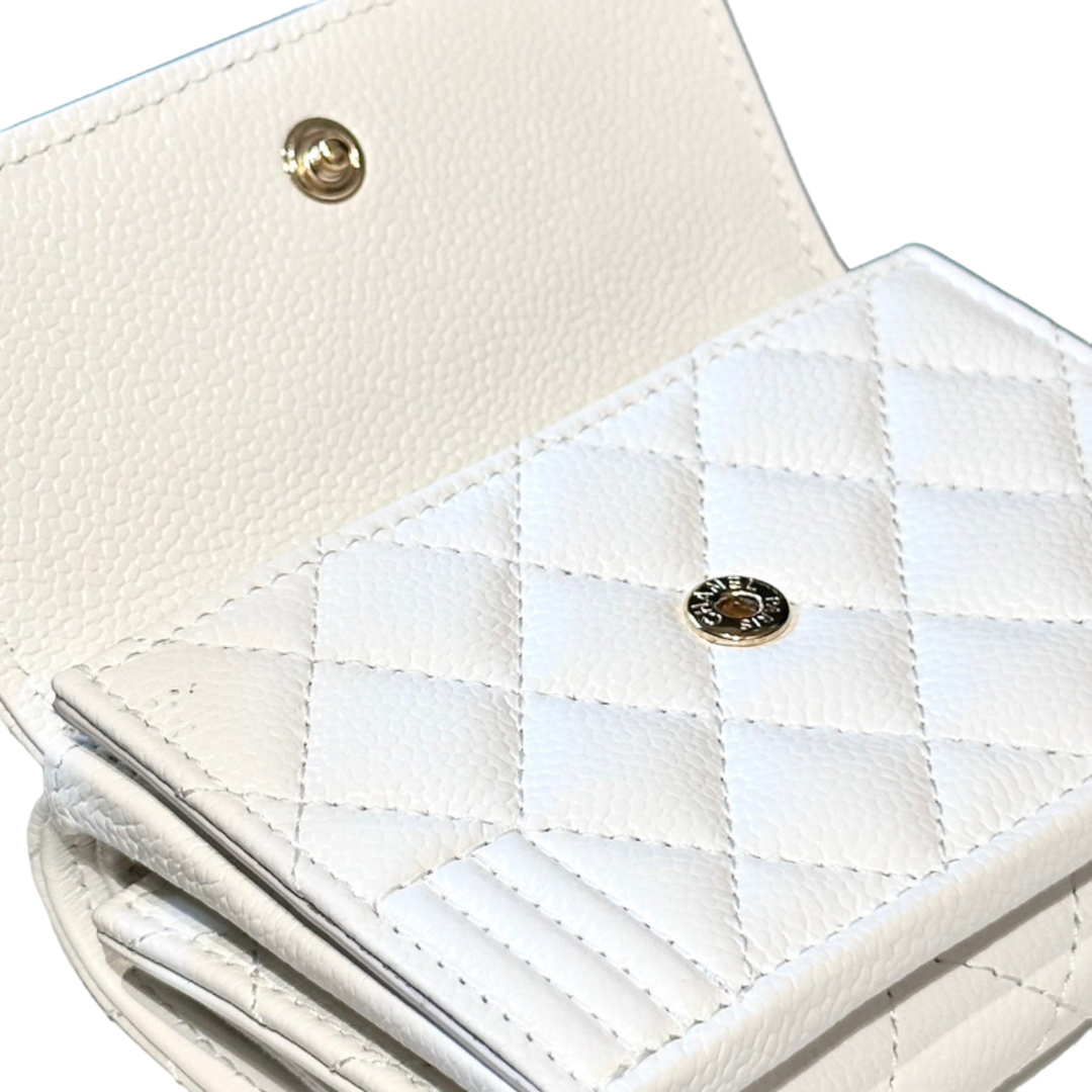シャネル CHANEL ボーイシャネル コンパクトウオレット 三つ折り