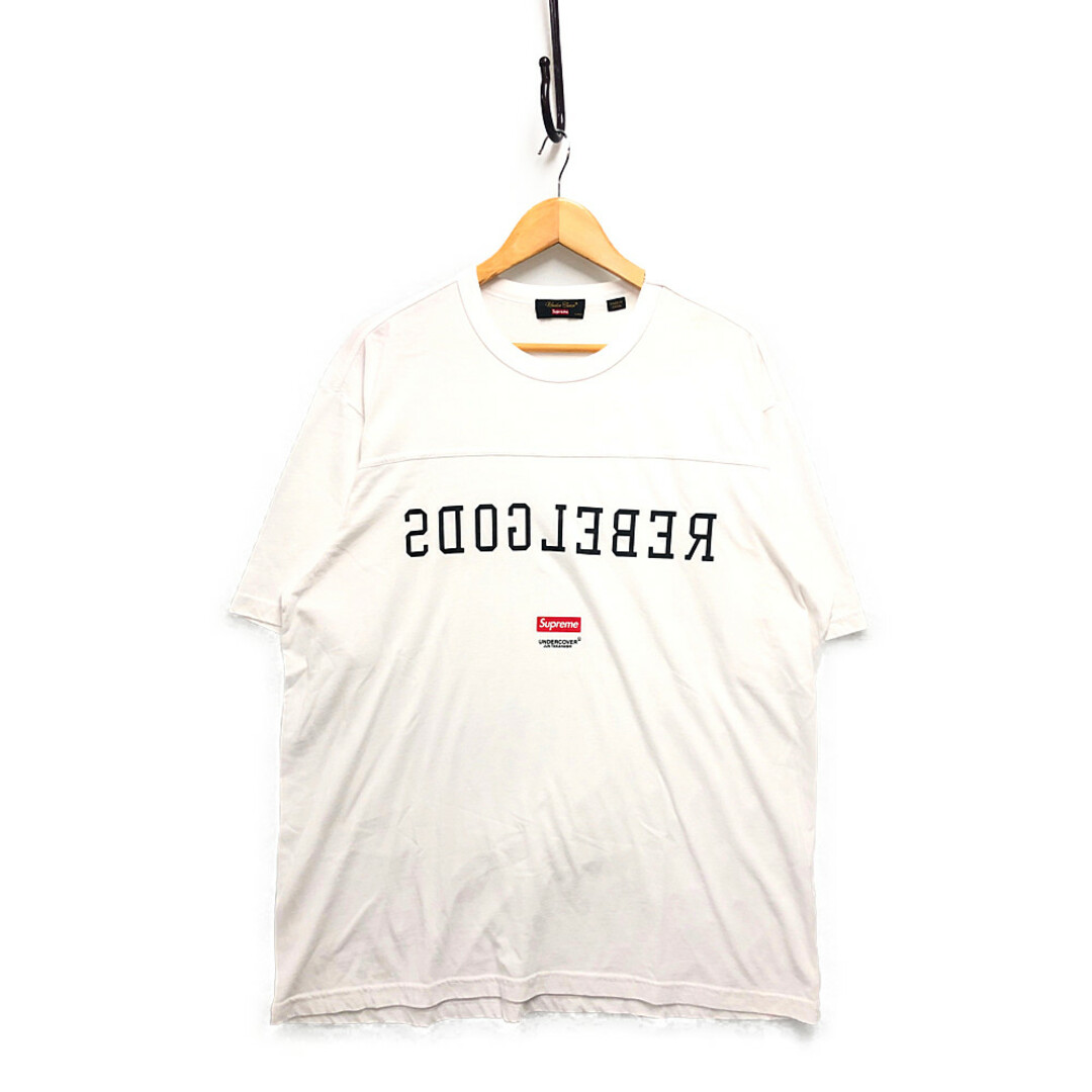 SUPREME シュプリーム ×UNDERCOVER アンダーカバー Football Top フットボール 半袖Ｔシャツ 白 サイズL 正規品 /  31379 | フリマアプリ ラクマ