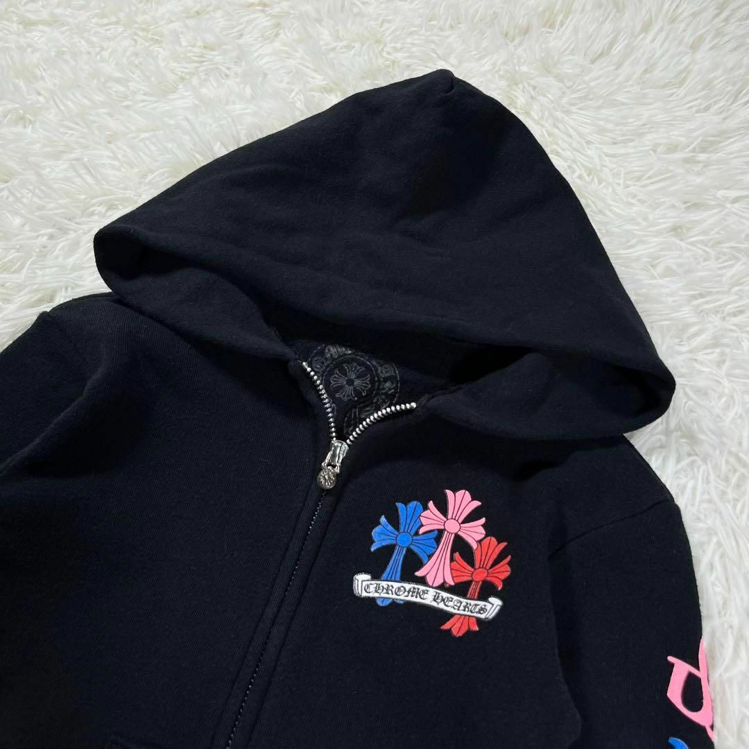 極美品】CHROME HEARTS クロムハーツ マルチカラークロスパーカー