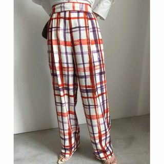 アメリヴィンテージ(Ameri VINTAGE)のAMERI HAND CHECK LOOSE PANTS 正規品(カジュアルパンツ)