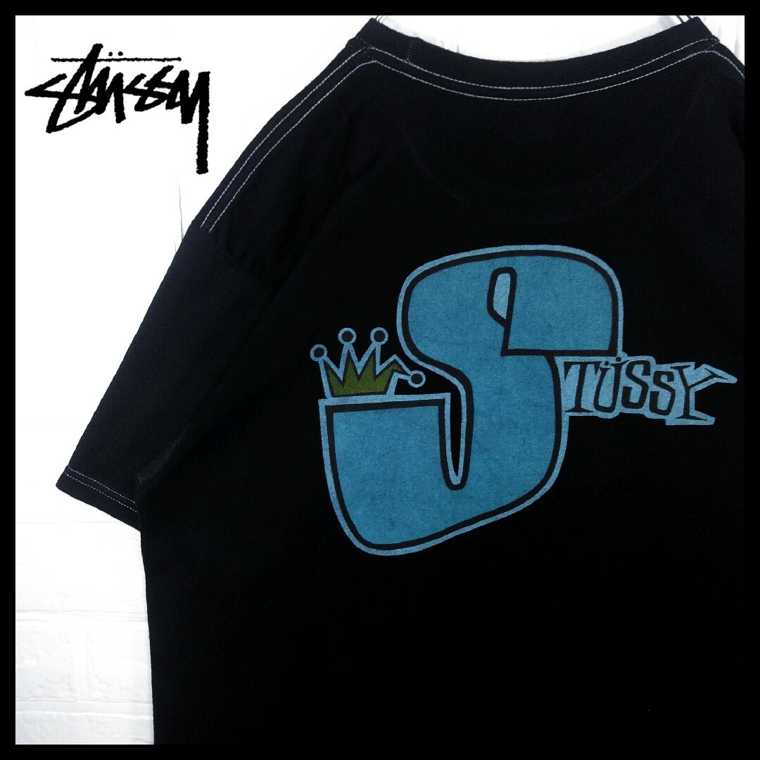 STUSSY(ステューシー)》クラウン ビッグロゴ Tシャツ - Tシャツ