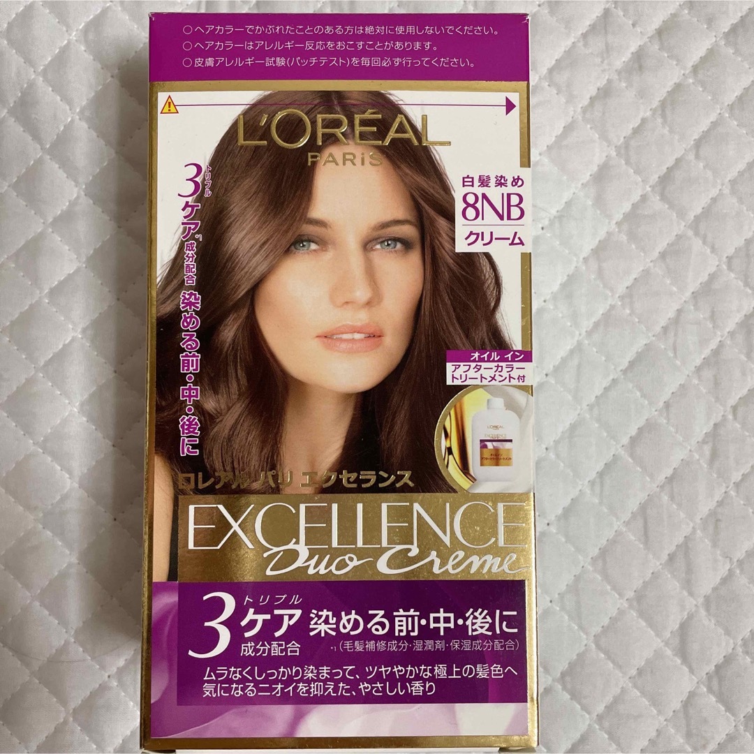 L'Oreal Paris(ロレアルパリ)の新品 ロレアル パリ エクセランス 白髪染 8NB 2個 セット クリームタイプ コスメ/美容のヘアケア/スタイリング(白髪染め)の商品写真