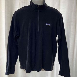 パタゴニア(patagonia)のパタゴニア フリース ハーフジップ 黒 ブラック あったか 薄手 軽量(その他)