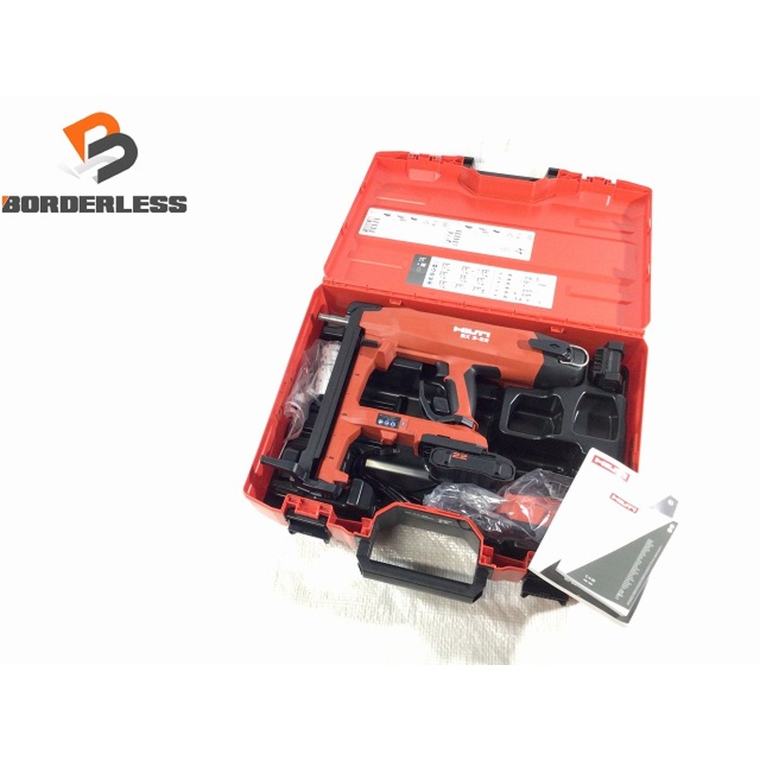 ☆未使用品☆HILTI ヒルティ 22V 留付けツール 充電式鋲打機 BX3-L22 バッテリー B 22-55 NURON 2個(21.6V 2.5Ah) 充電器 C4 付き 74807