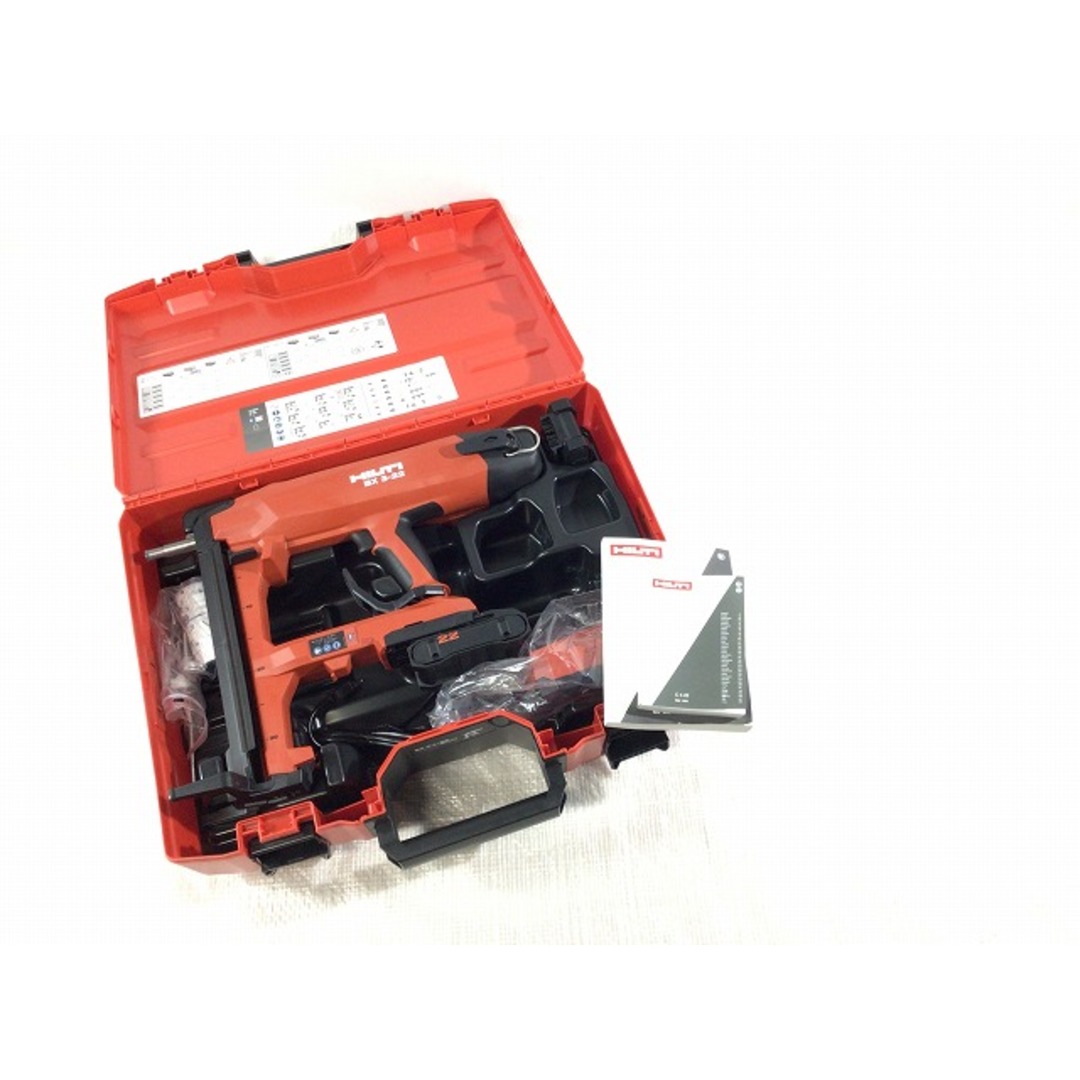 ☆未使用品☆HILTI ヒルティ 22V 留付けツール 充電式鋲打機 BX3-L22 バッテリー B 22-55 NURON 2個(21.6V 2.5Ah) 充電器 C4 付き 74807 1