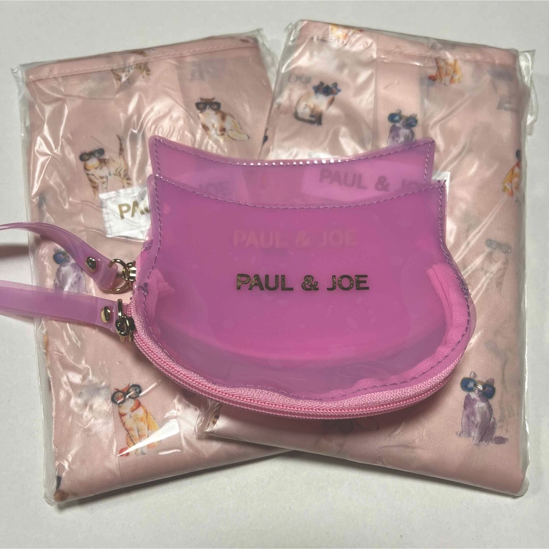 PAUL & JOE(ポールアンドジョー)のゼクシィ 2023年6月号 付録 PAUL＆JOE エコバッグ＆ポーチ 2セット レディースのバッグ(エコバッグ)の商品写真