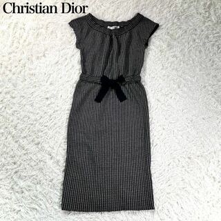 クリスチャンディオール　エレガントなシルエットの黒色半袖チェニック　美品