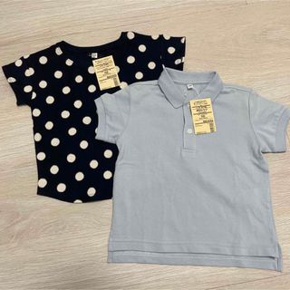 ムジルシリョウヒン(MUJI (無印良品))の無印良品　100cm ２点(Tシャツ/カットソー)