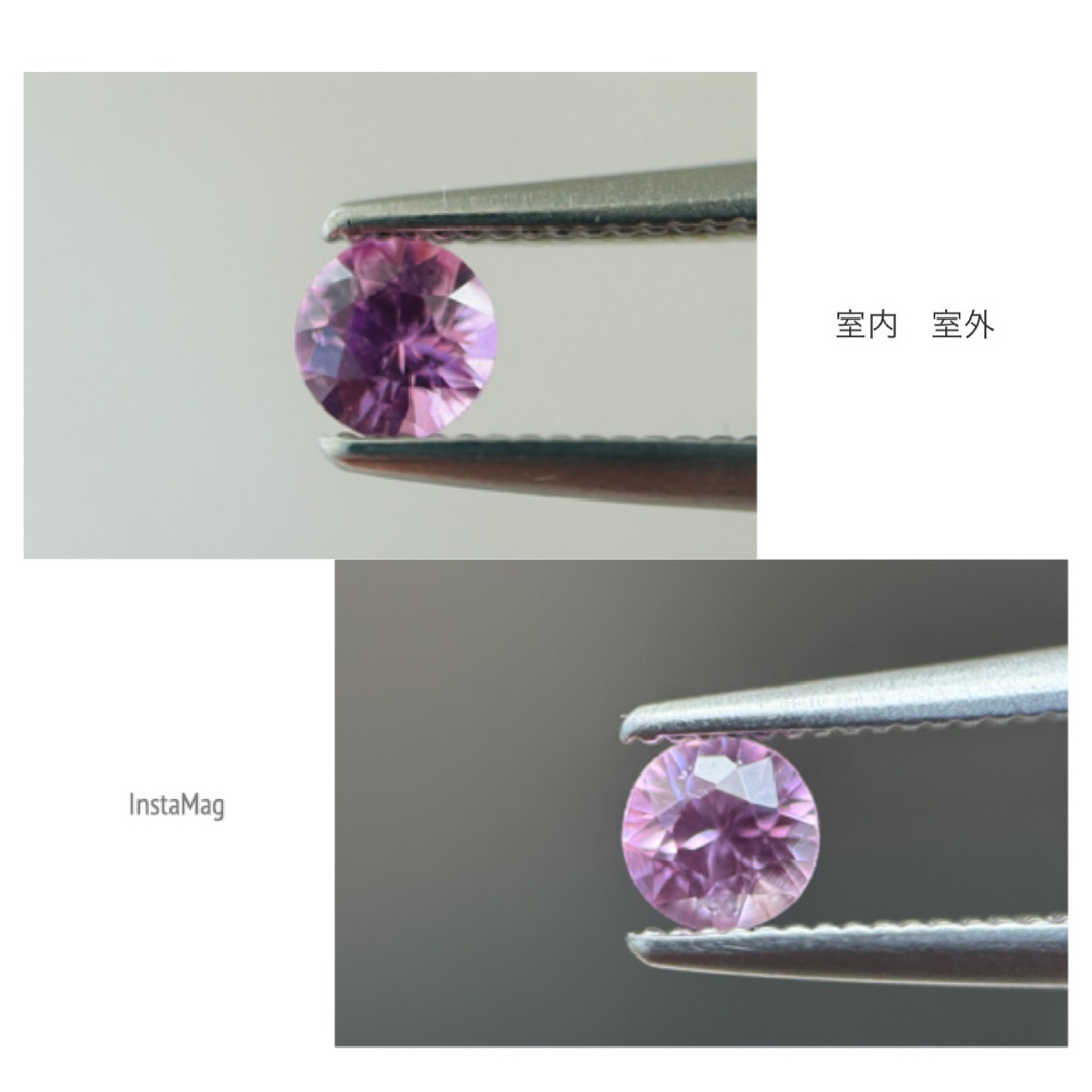 (R0712-4)『3.4mm』マダガスカル産ピンクサファイア　0.195ct 4