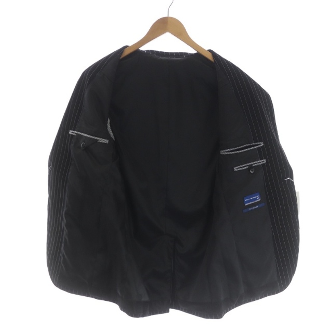 Mr.JUNKO スーツ テーラードジャケット パンツ ストライプ XL 黒 白 2