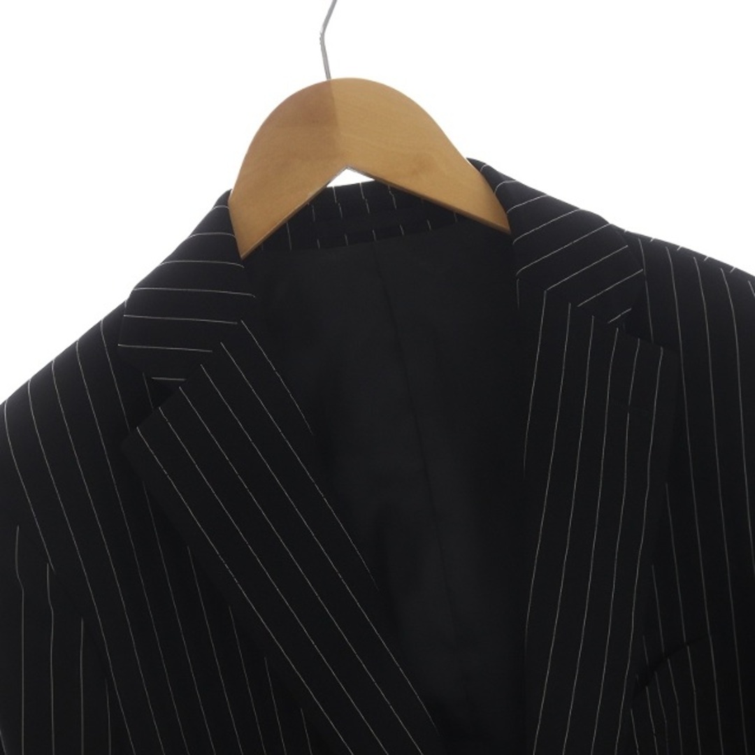Mr.JUNKO スーツ テーラードジャケット パンツ ストライプ XL 黒 白 4