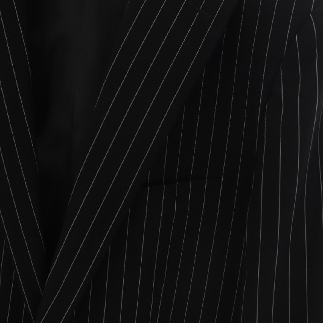 Mr.JUNKO スーツ テーラードジャケット パンツ ストライプ XL 黒 白 5