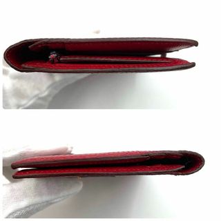 【激レア✨入手困難】エルメス 長財布 べアン リザード A彫刻 長財布 レッド