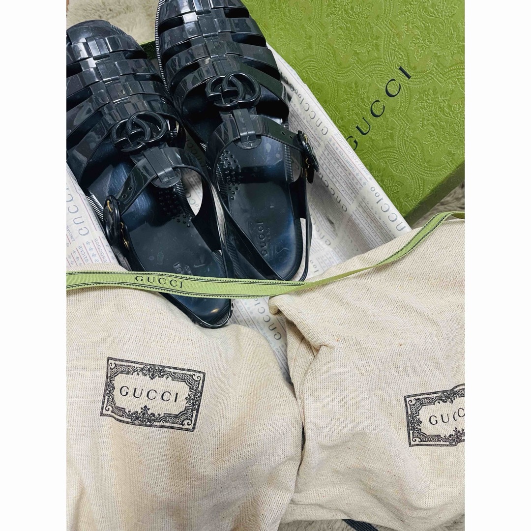 【超美品】GUCCI グッチ グルカサンダル ブラック | フリマアプリ ラクマ