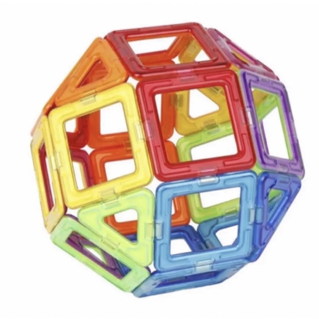 マグネットブロック 50ピース ブロック 知育玩具 モンテッソーリ 子供 祝い キッズ/ベビー/マタニティのおもちゃ(知育玩具)の商品写真