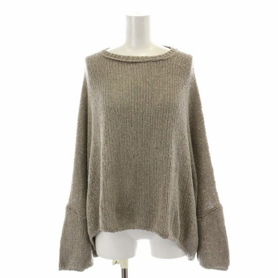 ユーモレスク big shape knit ニット セーター 長袖 グレージュ