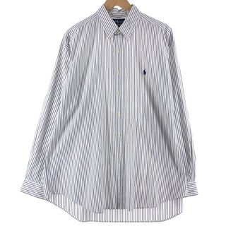 ラルフローレン(Ralph Lauren)の古着 ラルフローレン Ralph Lauren BLAKE 長袖 ボタンダウンストライプシャツ メンズXXL /eaa351070(シャツ)