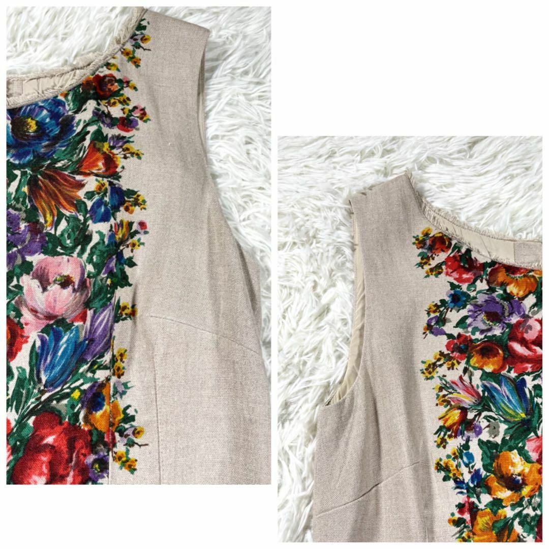DOLCE&GABBANA - 【極美品】DOLCE&GABBANA リネン フローラル