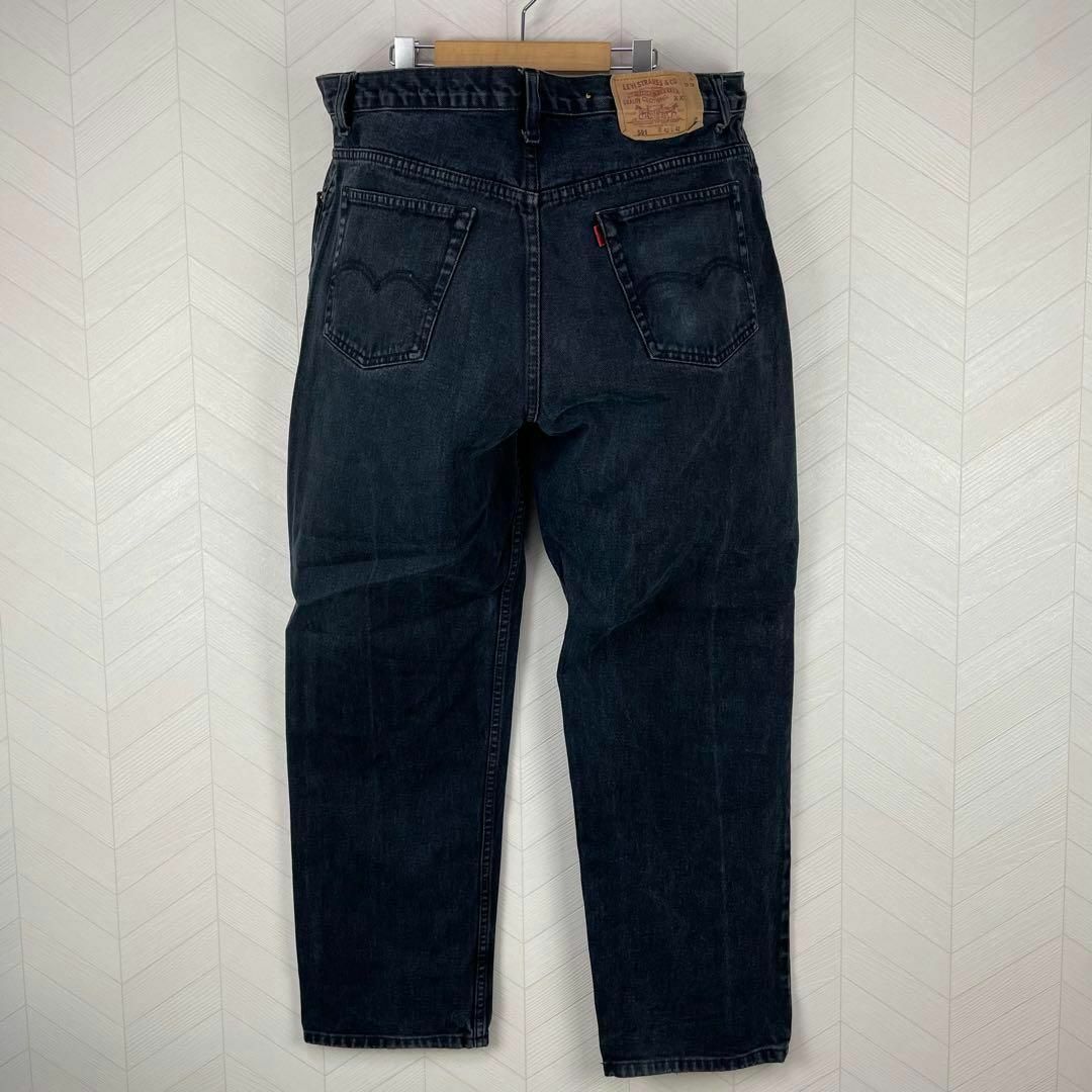 Levi's 501 ブラック デニム 超ビックサイズ ジップフライ 極太 古着