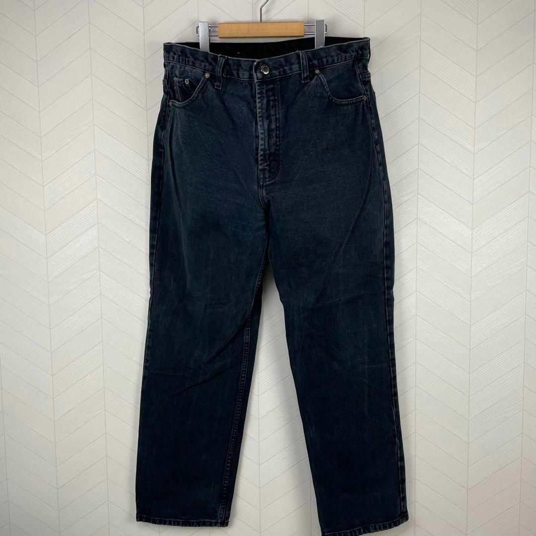 Levi's 501 ブラック デニム 超ビックサイズ ジップフライ 極太 古着