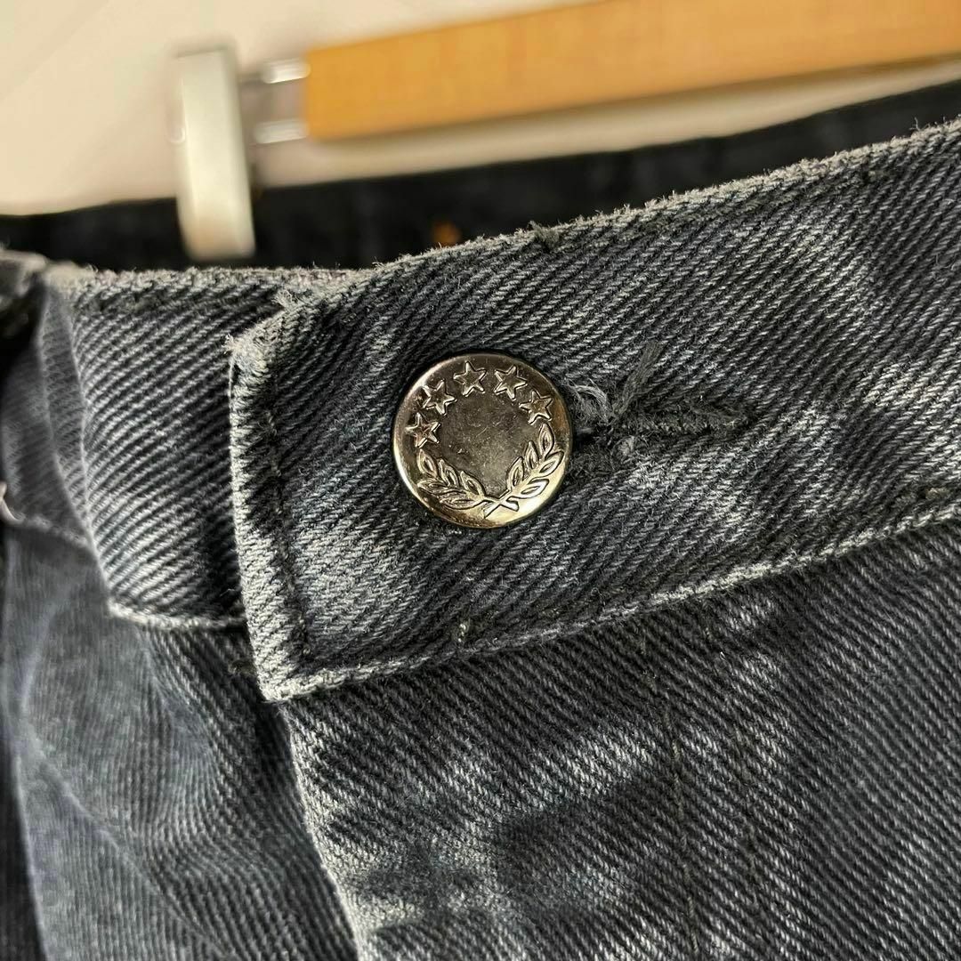 Levi's 501 ブラック デニム 超ビックサイズ ジップフライ 極太 古着