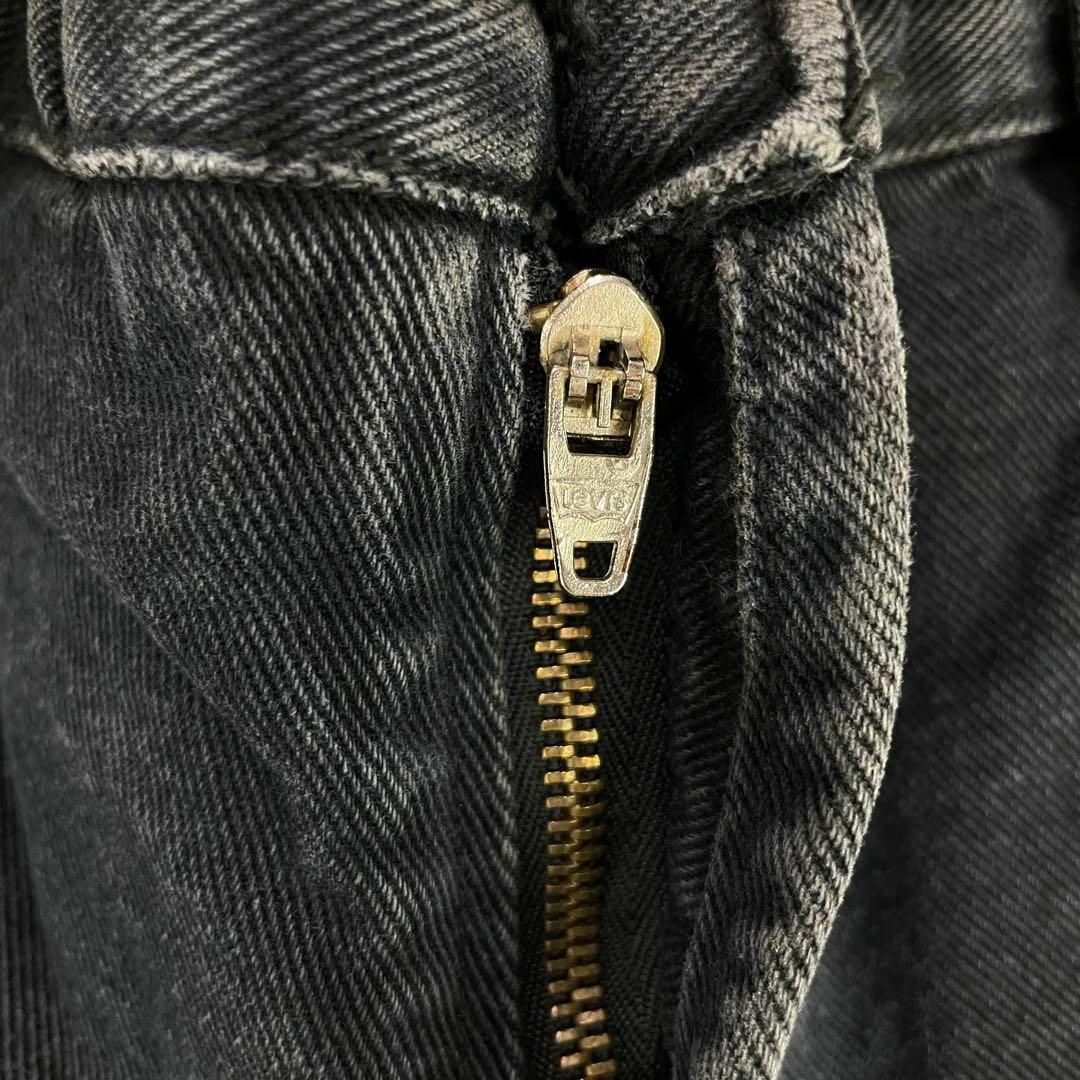 Levi's 501 ブラック デニム 超ビックサイズ ジップフライ 極太 古着