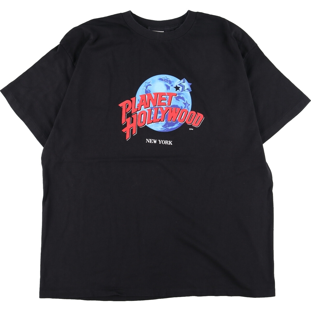 90年代 プラネットハリウッド PLANET HOLLYWOOD NEW YORK アドバタイジングTシャツ USA製 メンズXL ヴィンテージ /eaa351337