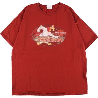 ハーレーダビッドソン Tシャツ・カットソー(メンズ)（レッド/赤色系