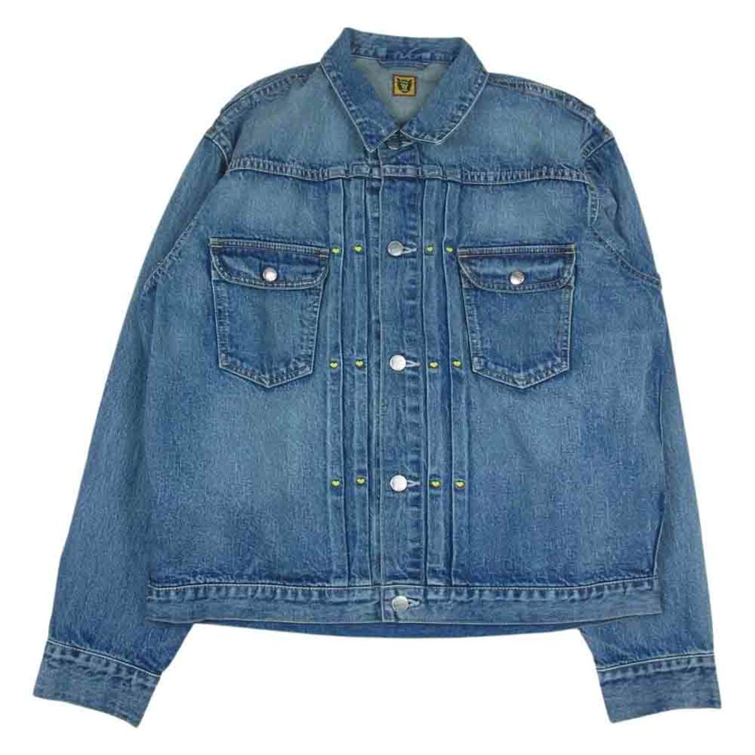 HUMAN MADE ヒューマンメイド 23SS HM25JK022 Storm Cowboy Denim Jacket Type1968 Indigo ストーム カウボーイ デニム ジャケット インディゴ インディゴブルー系 XL【美品】 1