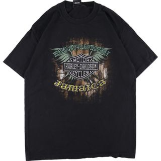 ハーレーダビッドソン(Harley Davidson)の古着 ハーレーダビッドソン Harley-Davidson 両面プリント モーターサイクル バイクTシャツ メンズM /eaa352876(Tシャツ/カットソー(半袖/袖なし))