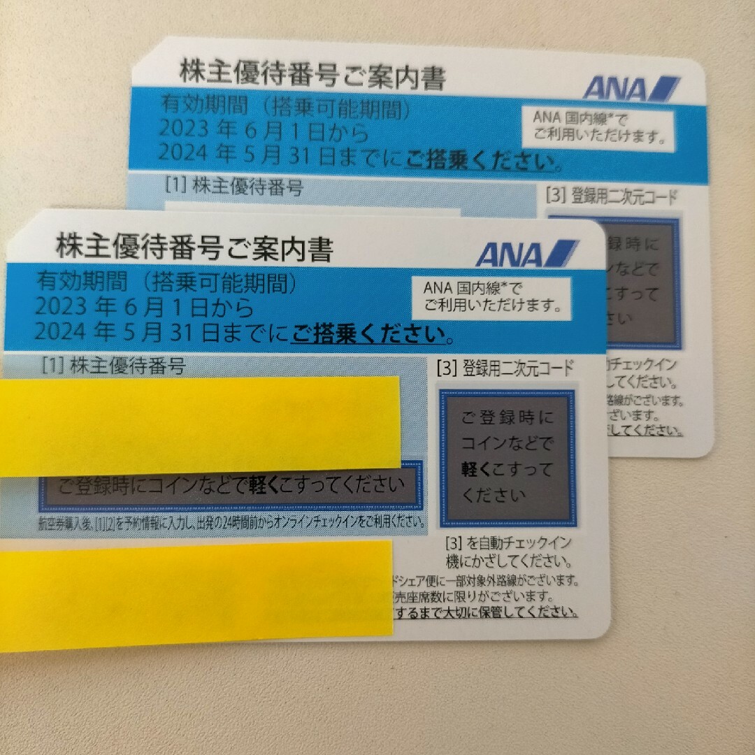 ANA株主優待 2024年5月31日搭乗分まで - 航空券