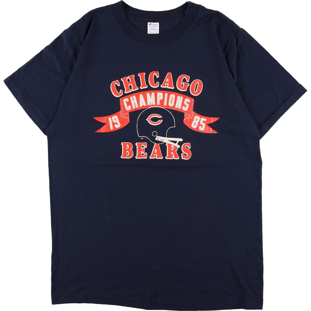 80年代 チャンピオン Champion トリコタグ NFL CHICAGO BEARS シカゴベアーズ スポーツプリントTシャツ USA製 メンズL ヴィンテージ /eaa352039