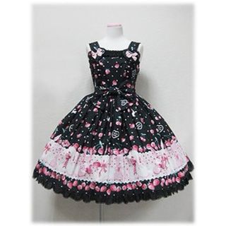 アンジェリックプリティー(Angelic Pretty)のCherry Berry Bunny ハートJSKカチュ(セット/コーデ)