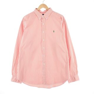 ラルフローレン(Ralph Lauren)の古着 ビッグサイズ ラルフローレン Ralph Lauren CLASSIC FIT クラシックフィット 長袖 ボタンダウンストライプシャツ フリーサイズ /eaa352359(シャツ)