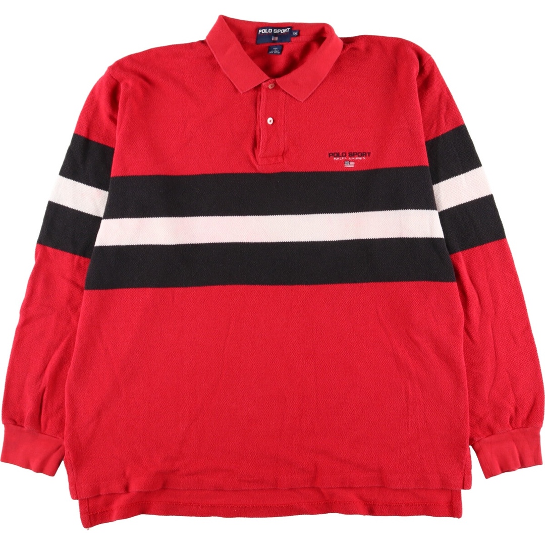 Ralph Lauren(ラルフローレン)の古着 ラルフローレン Ralph Lauren POLO SPORT ポロスポーツ 長袖 ポロシャツ XXL /eaa352893 メンズのトップス(ポロシャツ)の商品写真