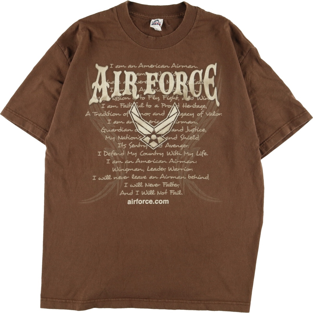ALSTYLE APPAREL ACTIVEWEAR U.S.AIR FORCE プリントTシャツ メンズL /eaa351633