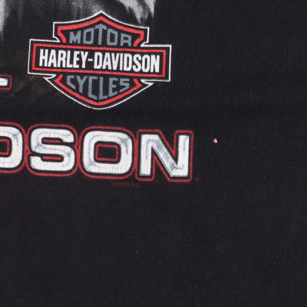 Harley Davidson(ハーレーダビッドソン)の古着 ハーレーダビッドソン Harley-Davidson 両面プリント 鷲柄 イーグル柄 モーターサイクル バイクTシャツ メンズL /eaa352916 メンズのトップス(Tシャツ/カットソー(半袖/袖なし))の商品写真