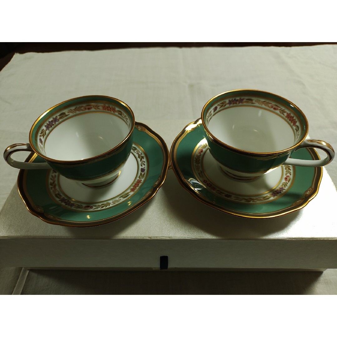 Noritake ノリタケ ハナリンス デミタスカップソーサー5客セット