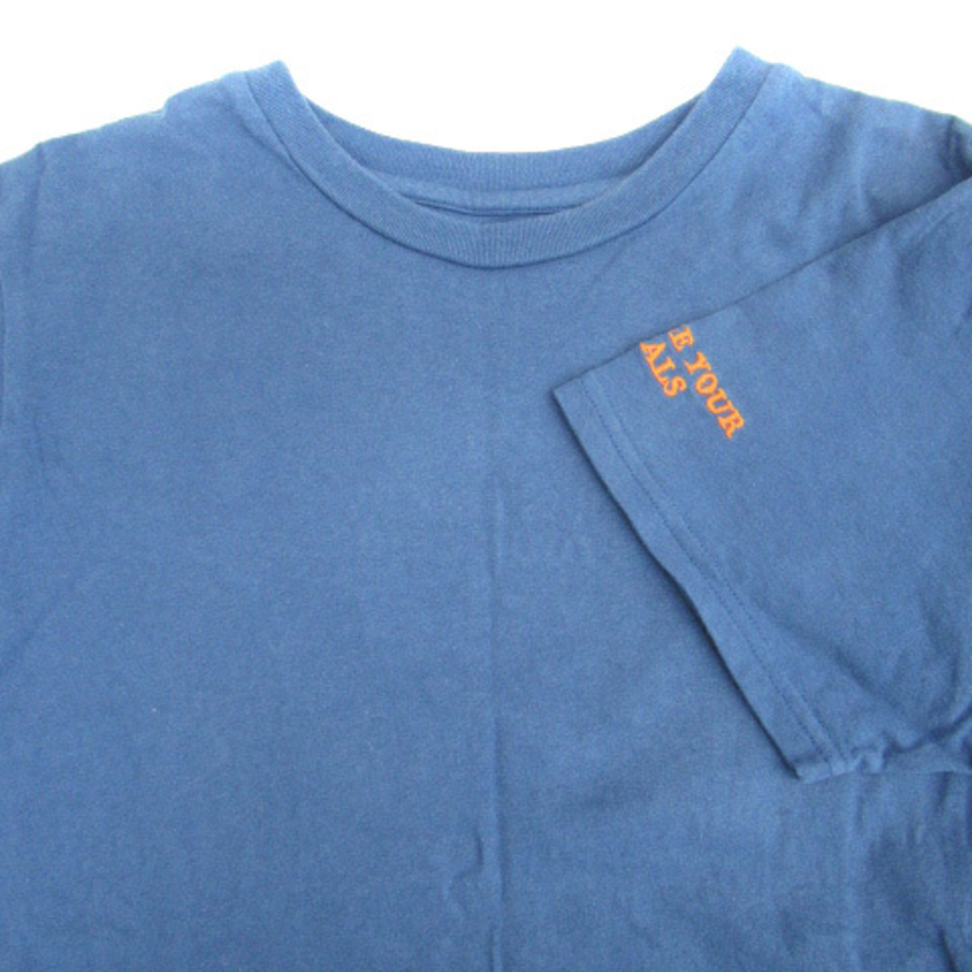 Ungrid(アングリッド)のアングリッド UNGRID Tシャツ カットソー ラウンドネック 刺繍 F 青 レディースのトップス(その他)の商品写真