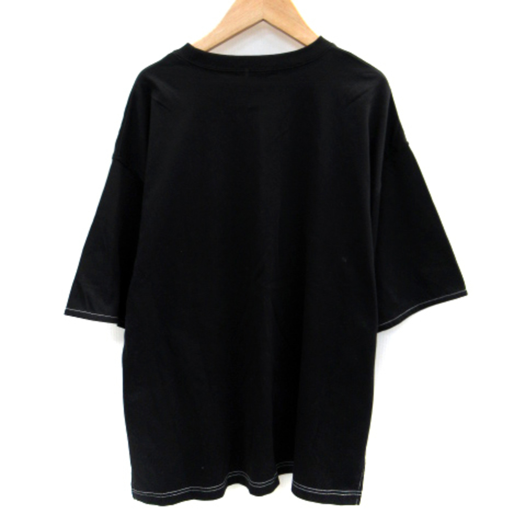 JEANASIS(ジーナシス)のジーナシス JEANASIS Tシャツ カットソー 七分袖 リボン F 黒 レディースのトップス(その他)の商品写真