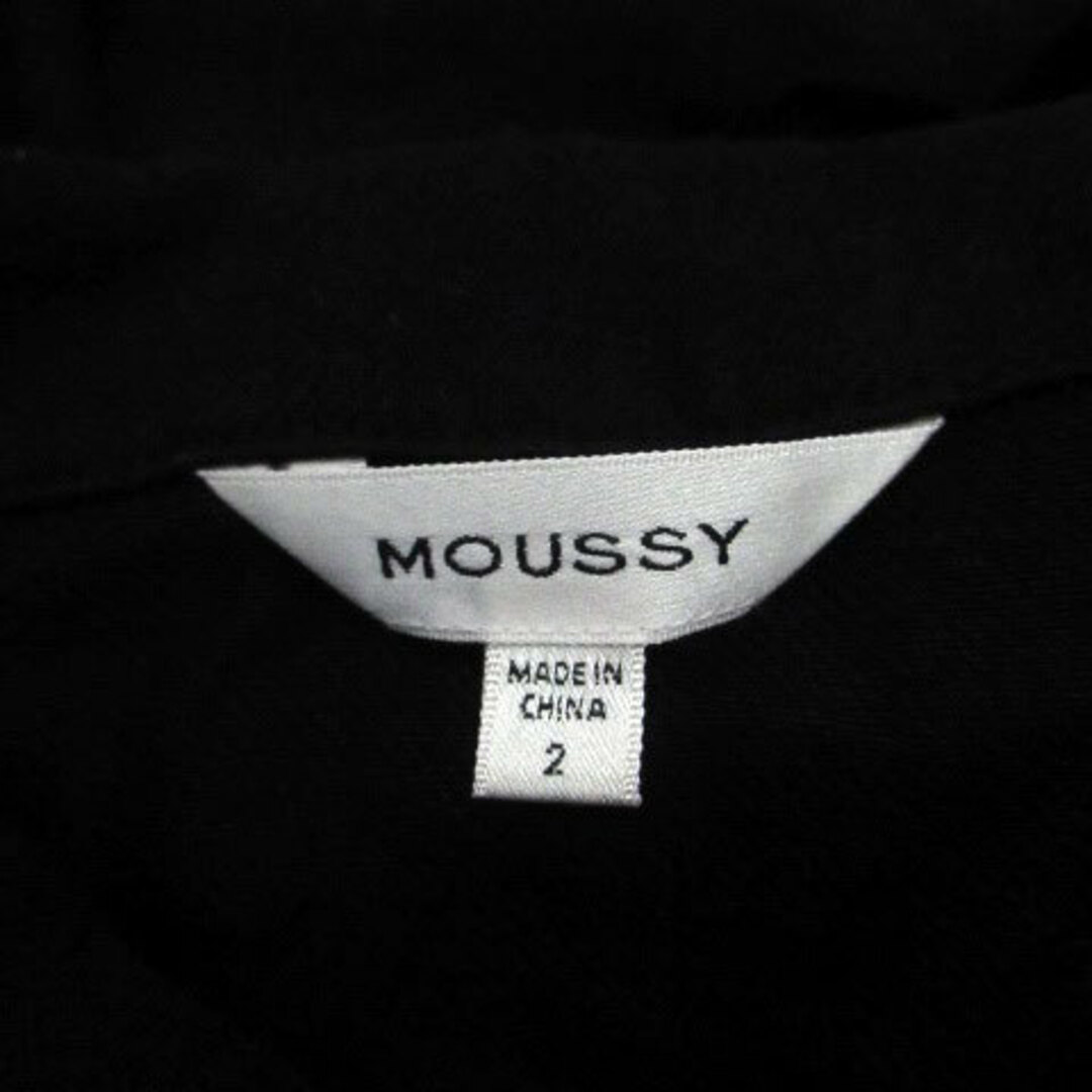 moussy(マウジー)のマウジー オールインワン コンビネゾン 半袖 テーパード リネン混 2 黒  レディースのレディース その他(その他)の商品写真